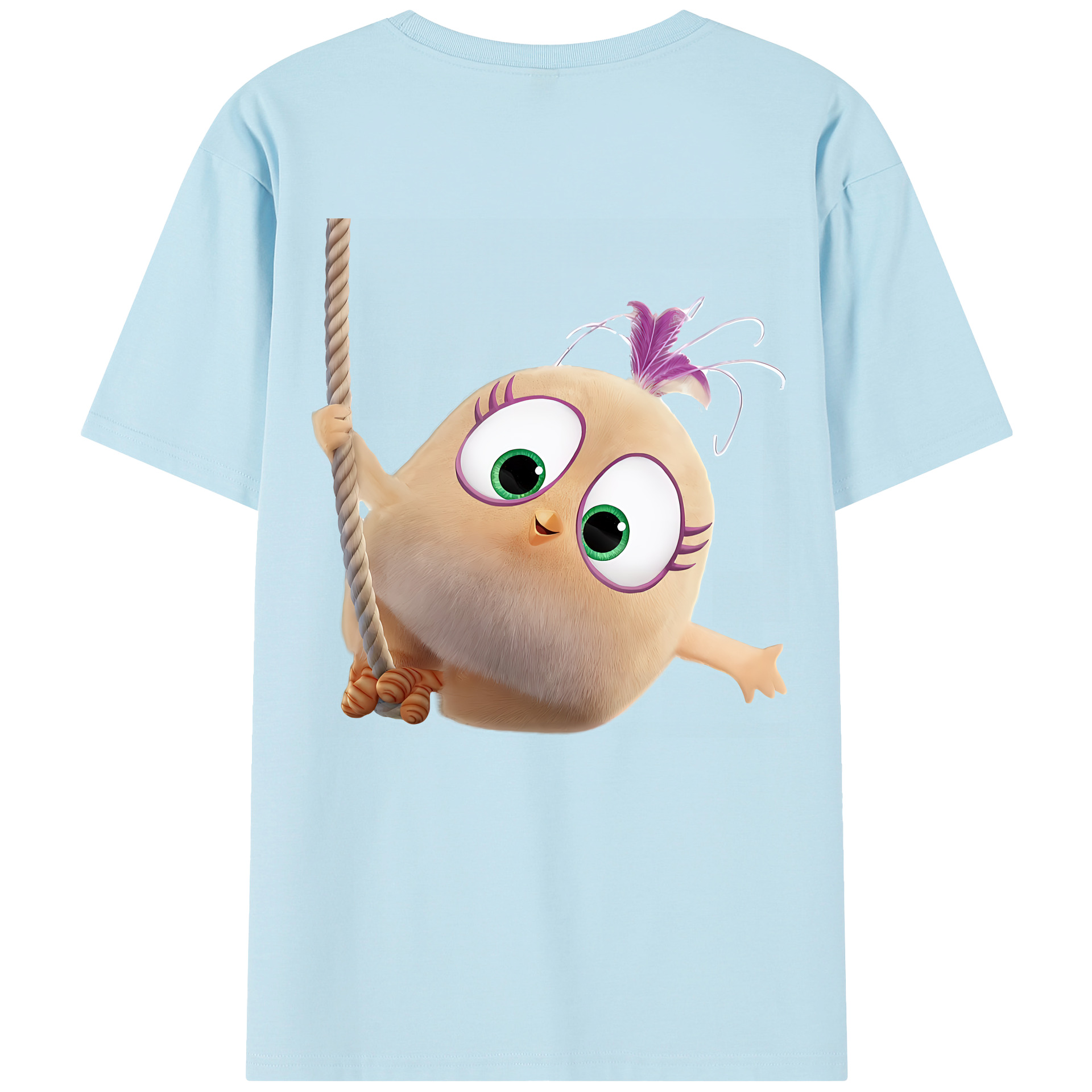 （画像用） Angry Birds アングリーバード 綿100％半袖Tシャツ（背面プリント）